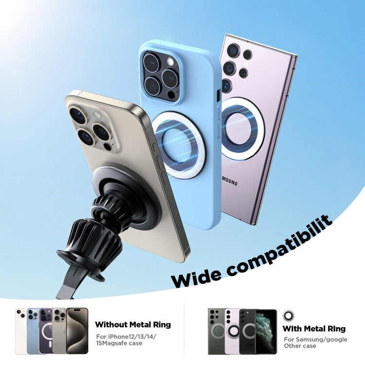 JOYROOM JR-ZS406 Magsafe Magnetic Car Phone Mount Air Vent Holder(Black) - Car Holders by JOYROOM | Online Shopping South Africa | PMC Jewellery | Buy Now Pay Later Mobicred