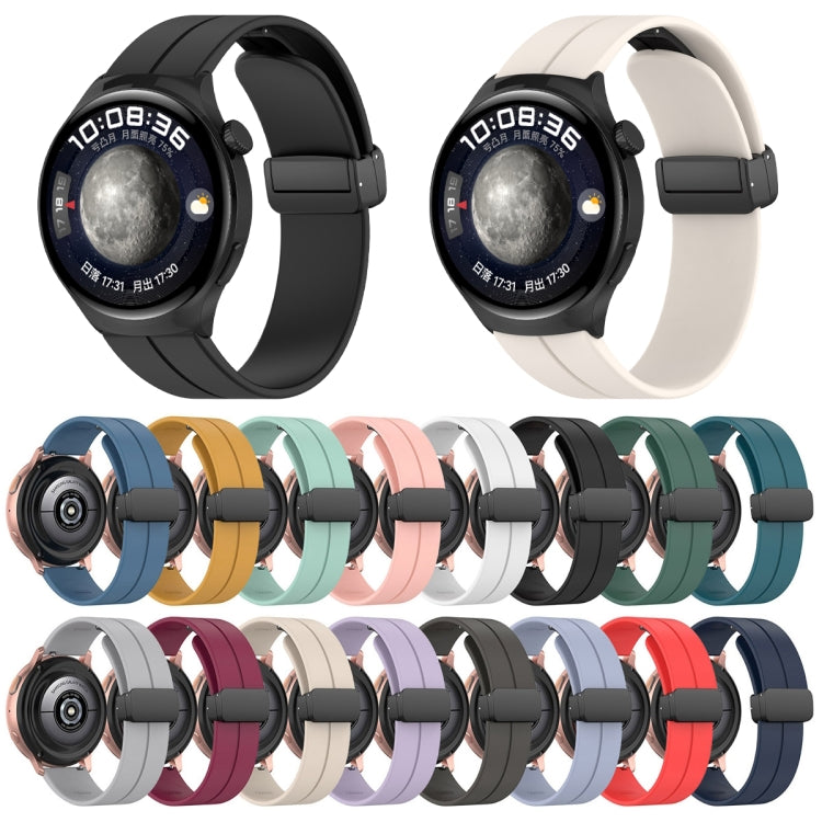 18mm Groove Folding Black Buckle Silicone Watch Band(Teal) - 18mm Bands by PMC TechLife | Online Shopping South Africa | PMC TechLife | Buy Now Pay Later Mobicred