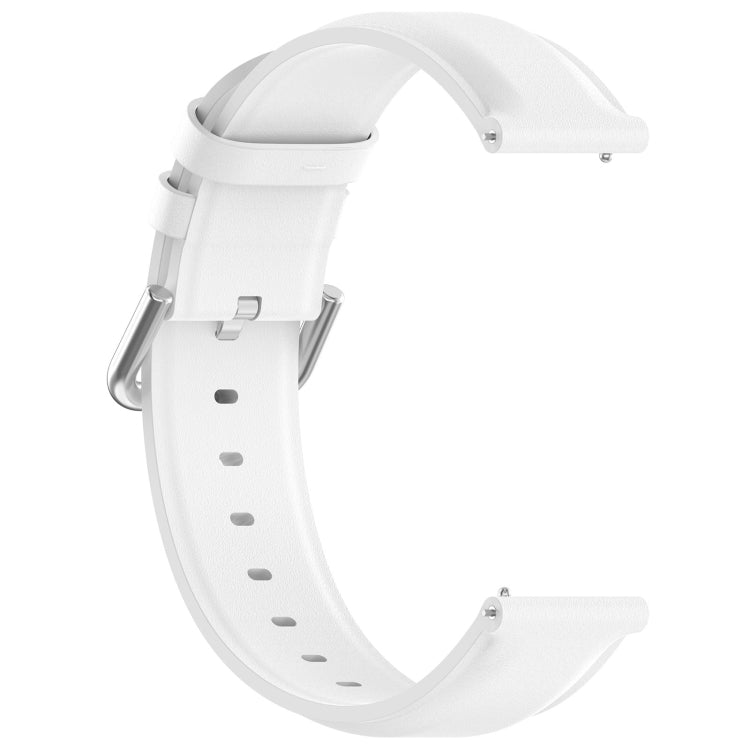 For CMF Watch Pro D395 22mm Round Tail Genuine Leather Watch Band(White) - Watch Bands by PMC Jewellery | Online Shopping South Africa | PMC Jewellery