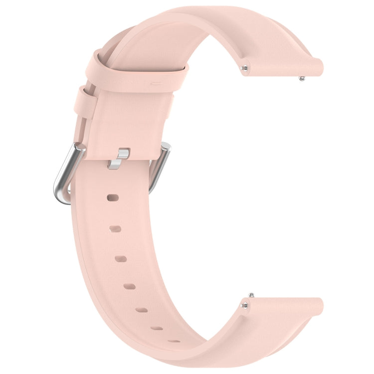 For CMF Watch Pro D395 22mm Round Tail Genuine Leather Watch Band(Pink) - Watch Bands by PMC TechLife | Online Shopping South Africa | PMC TechLife