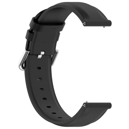 For CMF Watch Pro D395 22mm Round Tail Genuine Leather Watch Band(Black) - Watch Bands by PMC Jewellery | Online Shopping South Africa | PMC Jewellery