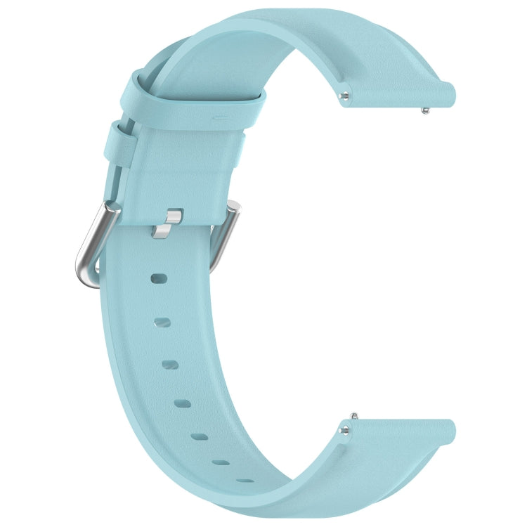 For CMF Watch Pro D395 22mm Round Tail Genuine Leather Watch Band(Light Blue) - Watch Bands by PMC Jewellery | Online Shopping South Africa | PMC Jewellery