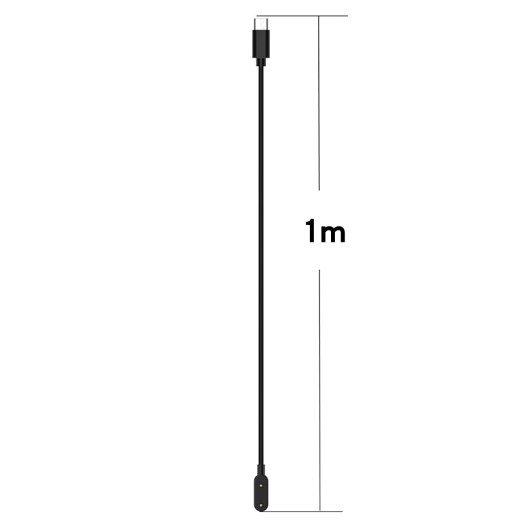 For Samsung Galaxy Fit 3 Smart Watch Charging Cable, Length: 1m, Port:USB-C / Type-C(Black) - Charger by PMC TechLife | Online Shopping South Africa | PMC TechLife
