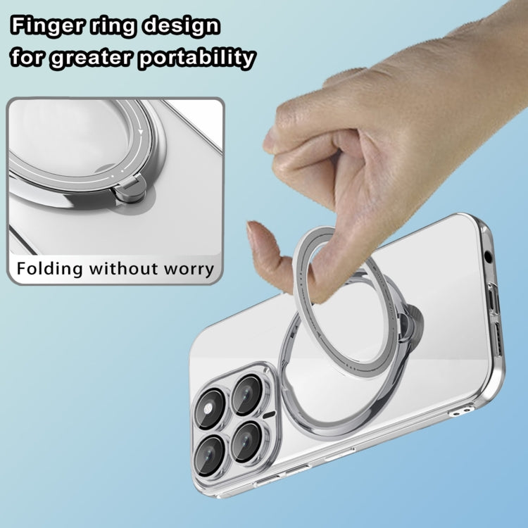 For Xiaomi 14 Electroplating MagSafe 360 Degree Rotation Holder Shockproof Phone Case(Blue) - 14 Cases by PMC TechLife | Online Shopping South Africa | PMC TechLife