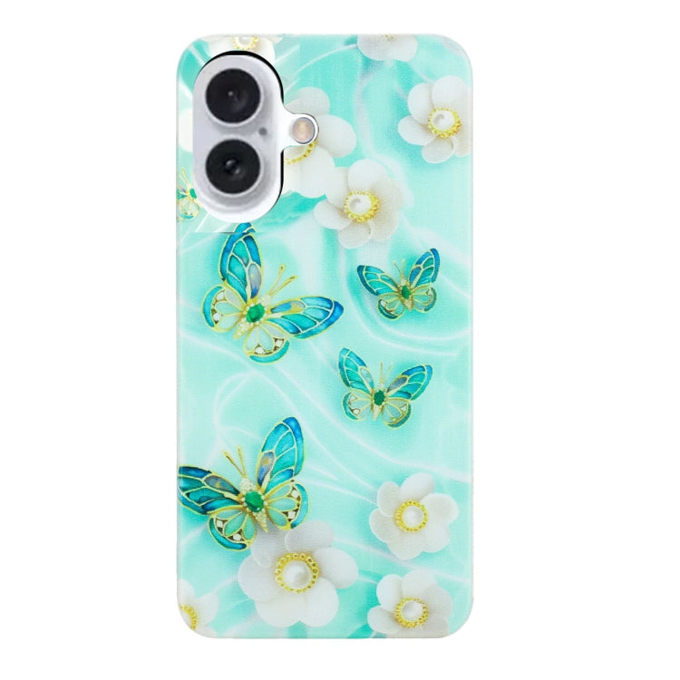 For iPhone 16 Plus Colorful Painting Pattern TPU Phone Case(Butterflies) - free shipping - PMC TechLife - Order now!