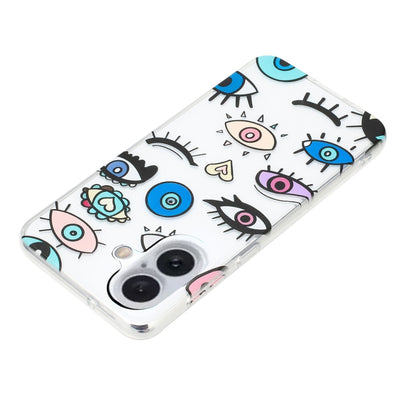 For iPhone 16 Colorful Painting Pattern TPU Phone Case(Eye Monster) - iPhone 16 Cases by PMC Jewellery | Online Shopping South Africa | PMC Jewellery | Buy Now Pay Later Mobicred