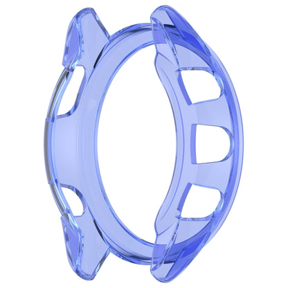 For Garmin Forerunner 165 / 165 Music Half Pack Hollow TPU Watch Protective Case(Transparent Blue) - Watch Cases by PMC Jewellery | Online Shopping South Africa | PMC Jewellery