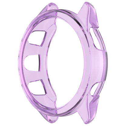 For Garmin Forerunner 165 / 165 Music Half Pack Hollow TPU Watch Protective Case(Transparent Purple) - Watch Cases by PMC Jewellery | Online Shopping South Africa | PMC Jewellery