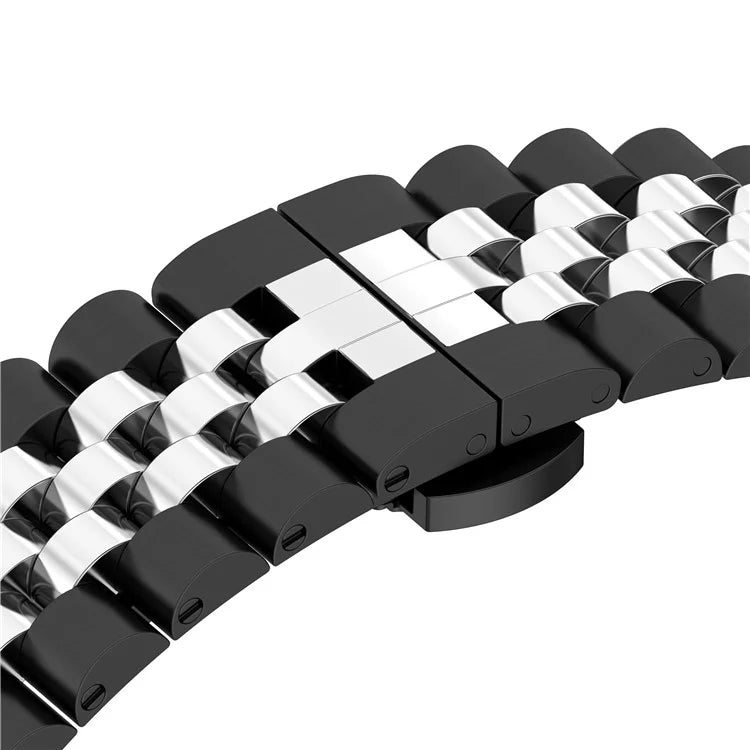 For  Xiaomi Redmi Watch 4 Five-bead Butterfly Buckle Metal Watch Band(Silver) - Watch Bands by PMC TechLife | Online Shopping South Africa | PMC TechLife