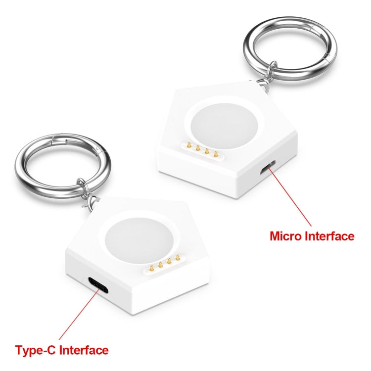 For OPPO Watch X / OnePlus Watch 2 Portable Smart Watch Charger(White) - Charger by PMC TechLife | Online Shopping South Africa | PMC TechLife | Buy Now Pay Later Mobicred