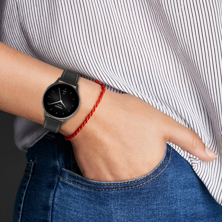 For Xiaomi Watch 2 22mm Genuine Leather Watch Band(Red) - Watch Bands by PMC TechLife | Online Shopping South Africa | PMC TechLife