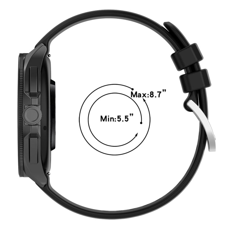 For Xiaomi Watch 2 Liquid Glossy Silver Buckle Silicone Watch Band(White) - Watch Bands by PMC TechLife | Online Shopping South Africa | PMC TechLife