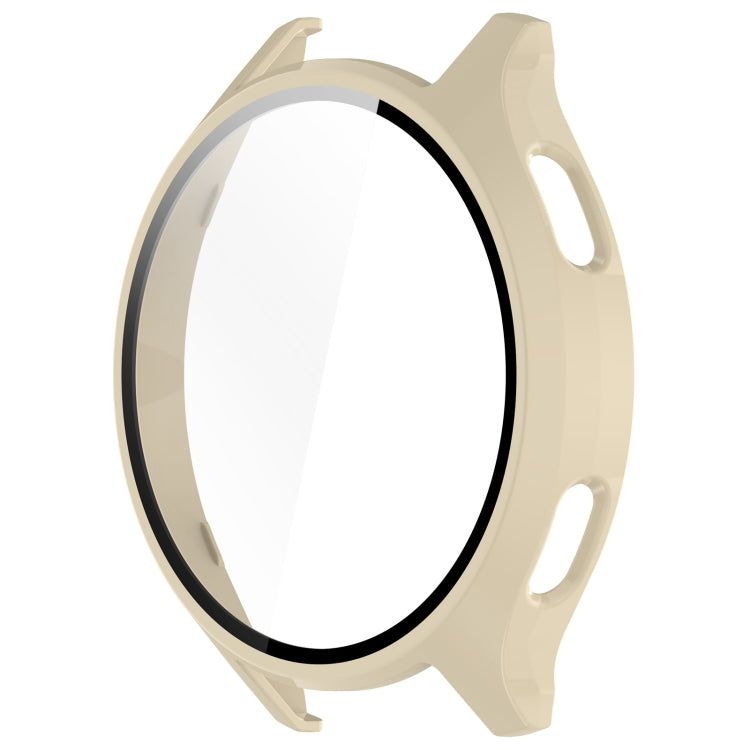 For Xiaomi Watch 2 PC + Tempered Film Integrated Watch Protective Case(Ivory White) - Watch Cases by PMC TechLife | Online Shopping South Africa | PMC TechLife
