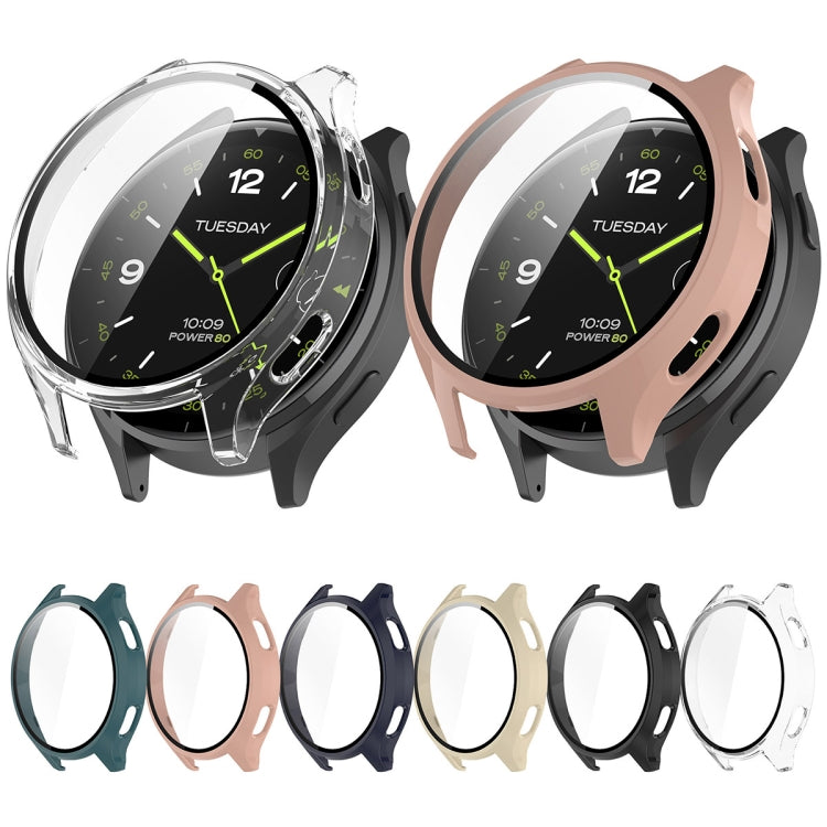 For Xiaomi Watch 2 PC + Tempered Film Integrated Watch Protective Case(Transparent) - Watch Cases by PMC TechLife | Online Shopping South Africa | PMC TechLife