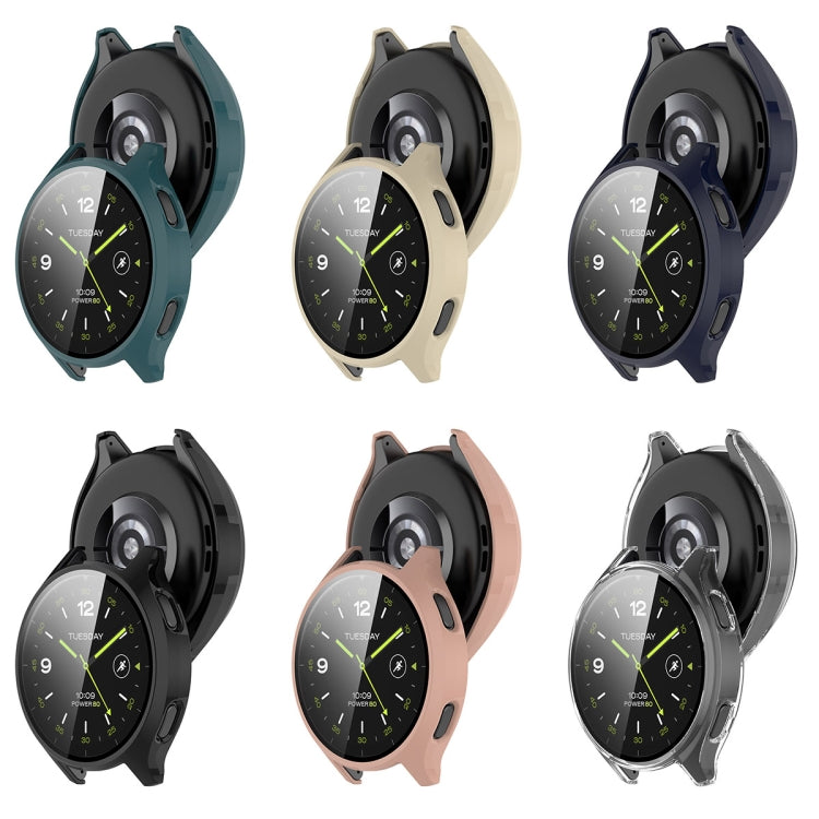 For Xiaomi Watch 2 PC + Tempered Film Integrated Watch Protective Case(Transparent) - Watch Cases by PMC TechLife | Online Shopping South Africa | PMC TechLife