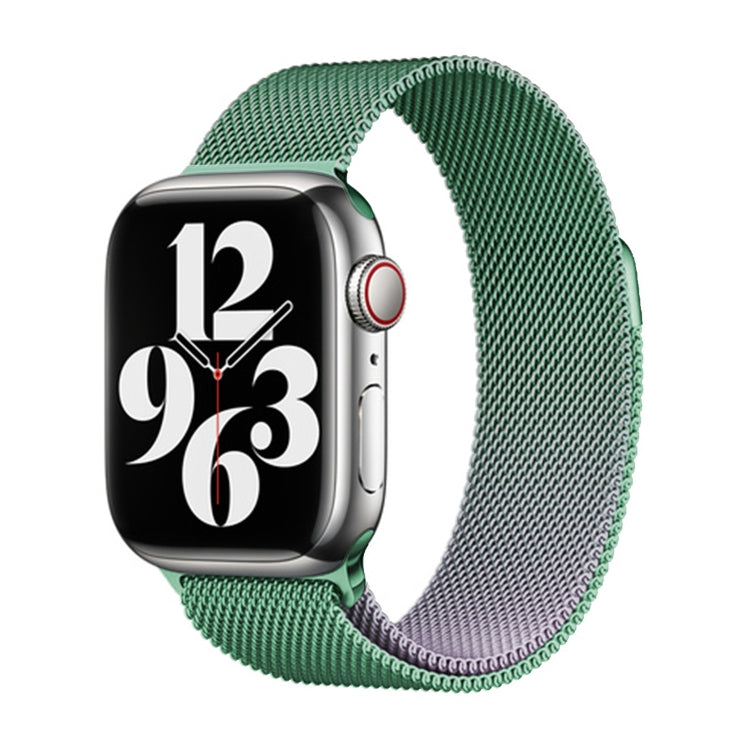 For Apple Watch Series 7 41mm Milan Gradient Loop Magnetic Buckle Watch Band(Light Violet) - Watch Bands by PMC TechLife | Online Shopping South Africa | PMC TechLife