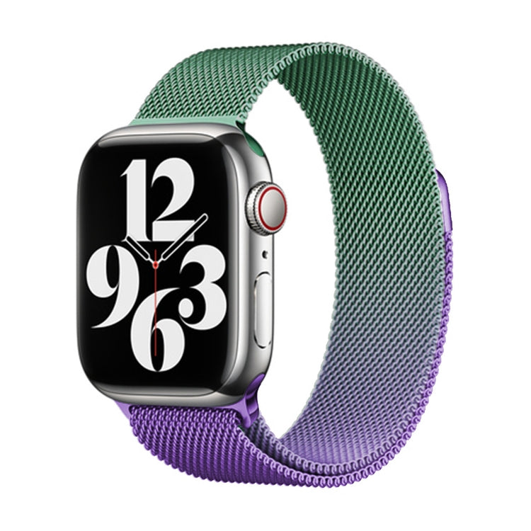 For Apple Watch SE 44mm Milan Gradient Loop Magnetic Buckle Watch Band(Violet Orchid) - Watch Bands by PMC TechLife | Online Shopping South Africa | PMC TechLife