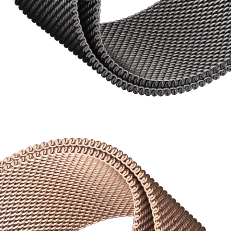 For Apple Watch 38mm Two Color Milanese Loop Magnetic Watch Band(Pink Purple) - Watch Bands by PMC TechLife | Online Shopping South Africa | PMC TechLife