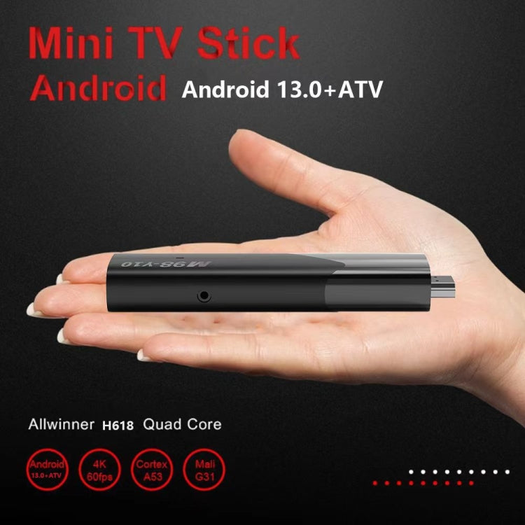 M98-Y10 Allwinner H618 Quad-Core ARM Cortex A53 6K HD Android TV Stick, RAM:2GB+16GB(US Plug) - Android TV Sticks by PMC Jewellery | Online Shopping South Africa | PMC Jewellery | Buy Now Pay Later Mobicred