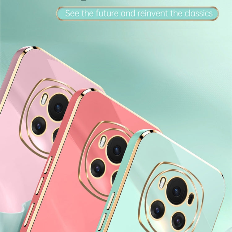 For Honor Magic6 5G XINLI Straight 6D Plating Gold Edge TPU Phone Case(Pink) - free shipping - PMC Jewellery - Order now!