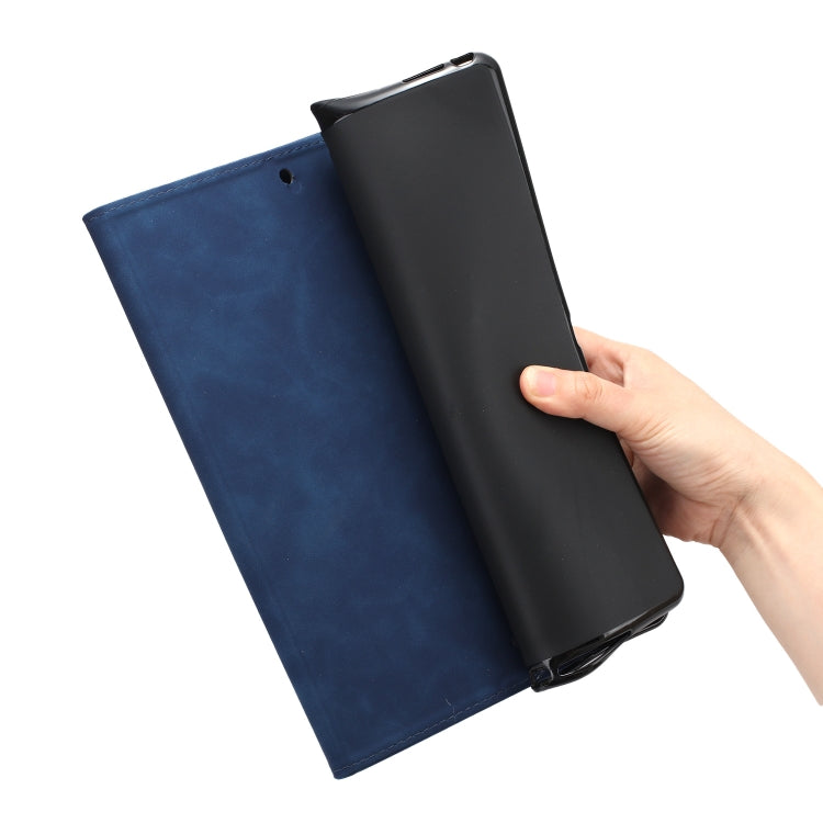 For iPad Pro 11 2024 Coconut Tree Embossed Smart Leather Tablet Case(Blue) - iPad Pro 11 2024 Cases by PMC TechLife | Online Shopping South Africa | PMC TechLife | Buy Now Pay Later Mobicred