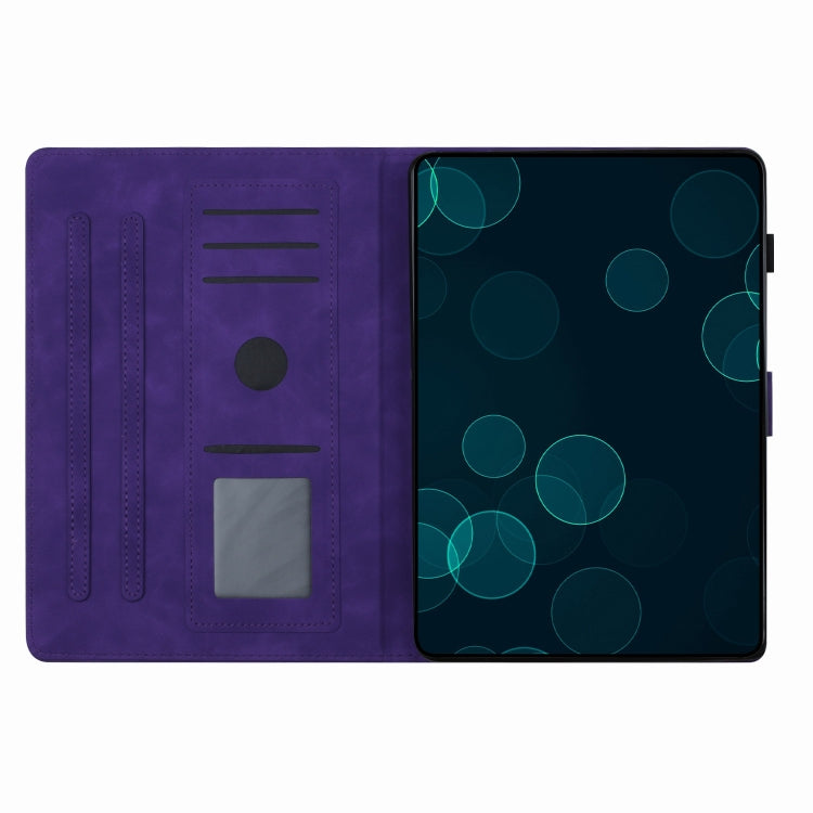 For iPad Pro 11 2024 Coconut Tree Embossed Smart Leather Tablet Case(Purple) - iPad Pro 11 2024 Cases by PMC Jewellery | Online Shopping South Africa | PMC Jewellery | Buy Now Pay Later Mobicred