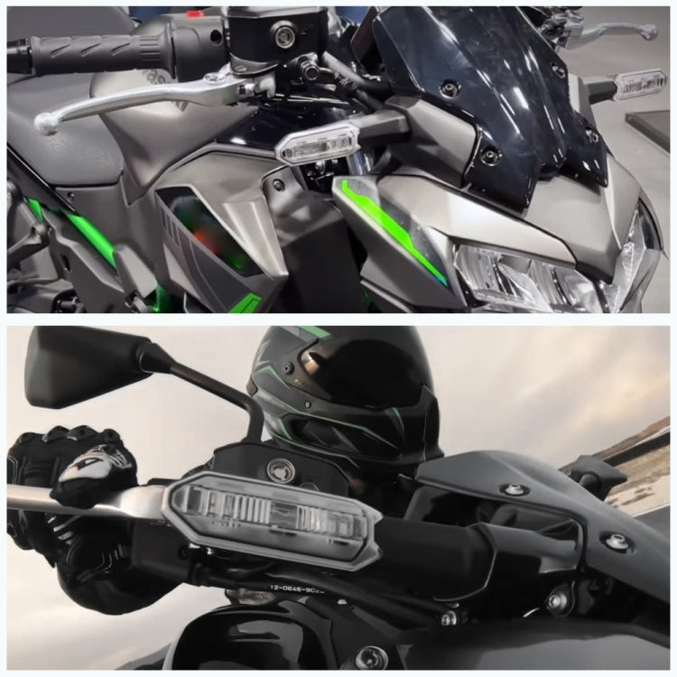 For Kawasaki Versys 650 Z1000R Motorcycles LED Turn Signal Light(Transparent) - Signal Lights by PMC TechLife | Online Shopping South Africa | PMC TechLife | Buy Now Pay Later Mobicred