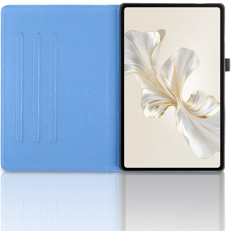 For Honor Pad 9 Tree Life Embossed Rotation Leather Tablet Case(Blue) - Honor by PMC TechLife | Online Shopping South Africa | PMC TechLife | Buy Now Pay Later Mobicred