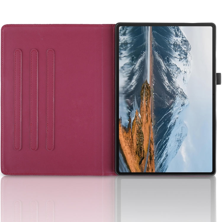 For Honor Pad X8a Tree Life Embossed Rotation Leather Tablet Case(Red) - Honor by PMC TechLife | Online Shopping South Africa | PMC TechLife | Buy Now Pay Later Mobicred