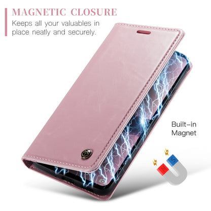 For Xiaomi Redmi Note 13 Pro 4G CaseMe 003 Crazy Horse Texture Flip Leather Phone Case(Pink) - Xiaomi Cases by CaseMe | Online Shopping South Africa | PMC Jewellery | Buy Now Pay Later Mobicred