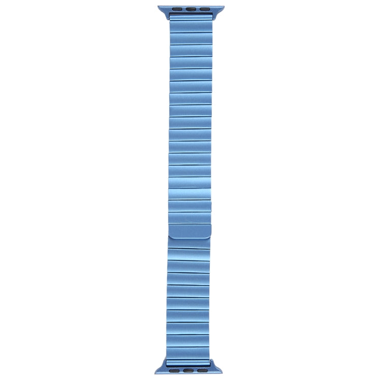 For Apple Watch 42mm Bamboo Stainless Steel Magnetic Watch Band(Blue) - free shipping - PMC TechLife - Order now!