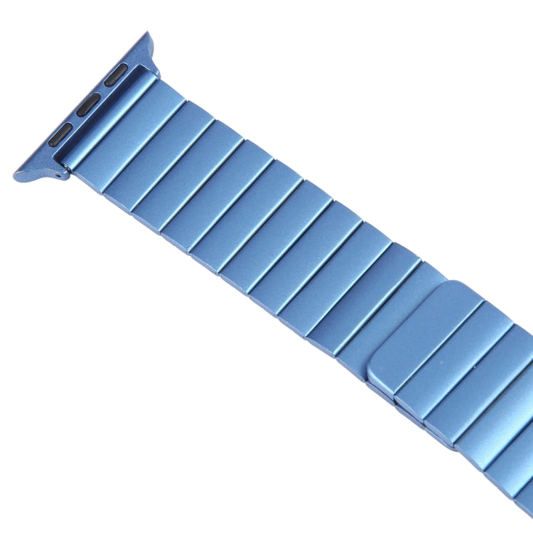 For Apple Watch 38mm Bamboo Stainless Steel Magnetic Watch Band(Blue) - free shipping - PMC TechLife - Order now!