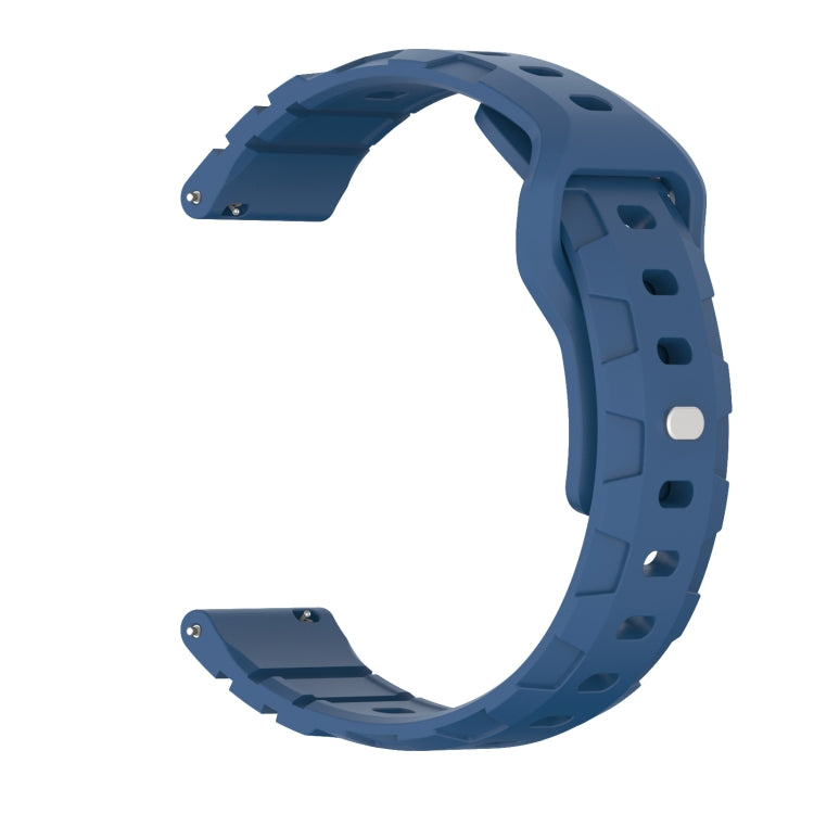 20mm Armor Silicone Watch Band(Dark Blue) - 20mm Bands by PMC Jewellery | Online Shopping South Africa | PMC Jewellery