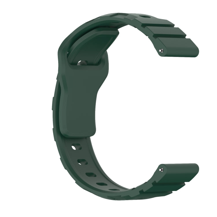 20mm Armor Silicone Watch Band(Dark Green) - 20mm Bands by PMC TechLife | Online Shopping South Africa | PMC TechLife