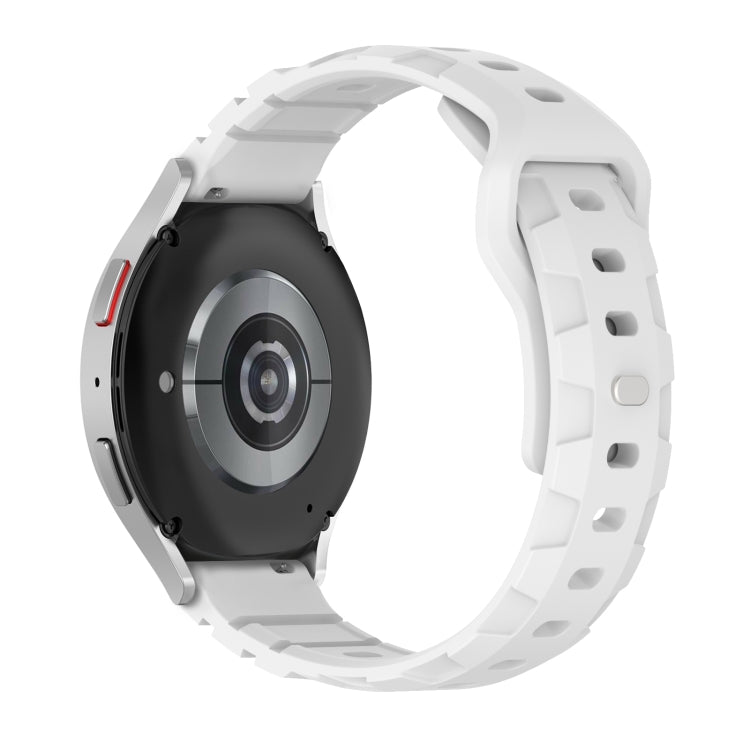 22mm Armor Silicone Watch Band(White) - 22mm Bands by PMC TechLife | Online Shopping South Africa | PMC TechLife | Buy Now Pay Later Mobicred