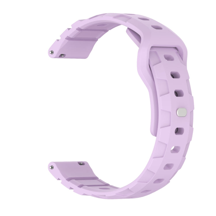 22mm Armor Silicone Watch Band(Purple) - 22mm Bands by PMC Jewellery | Online Shopping South Africa | PMC Jewellery