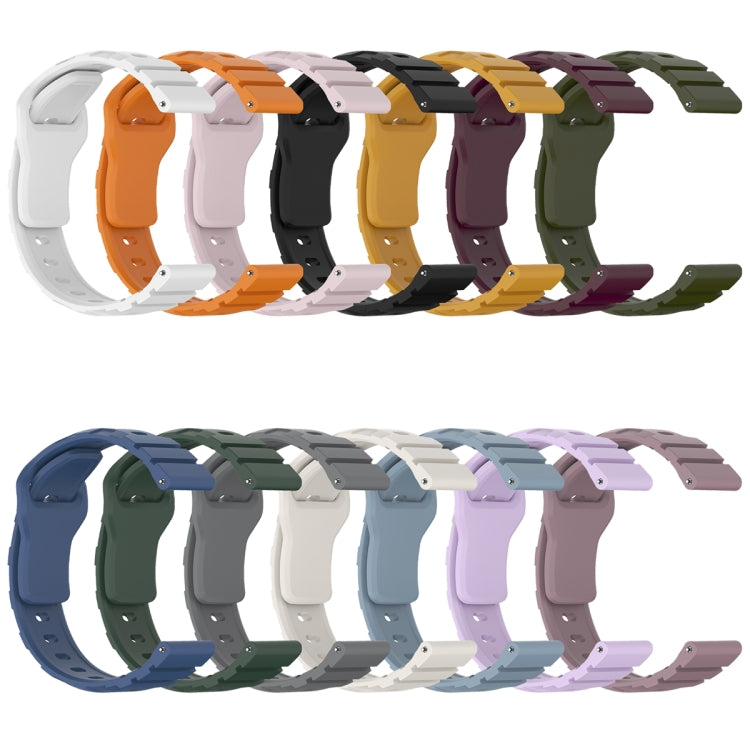 18mm Armor Silicone Watch Band(White) - 20mm Bands by PMC Jewellery | Online Shopping South Africa | PMC Jewellery