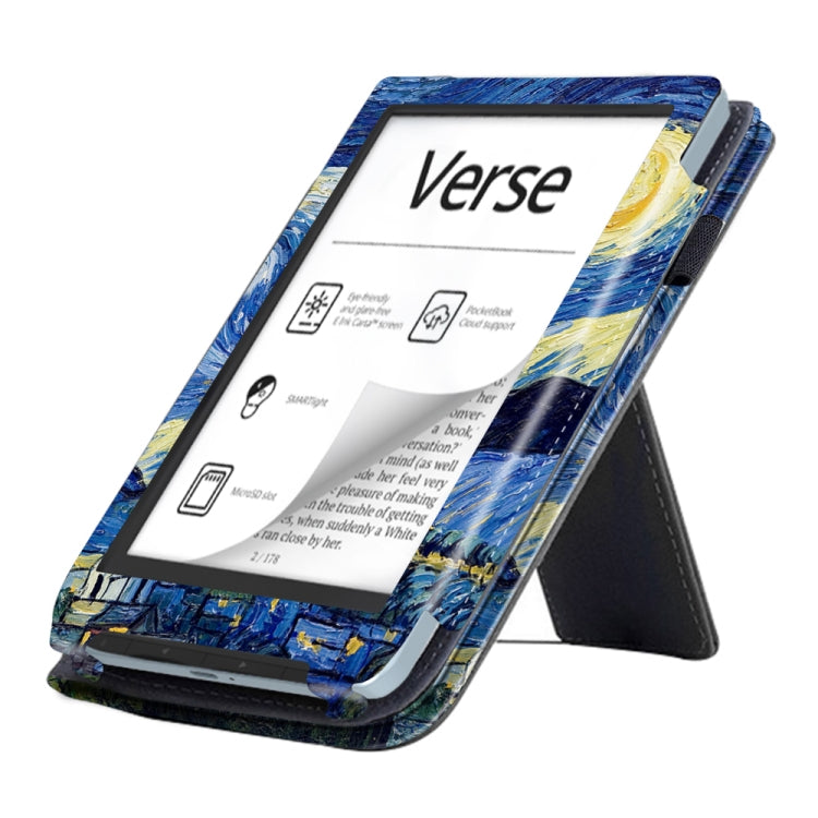 For Pocketbook Verse / Verse Pro Painted Calfskin Smart Leather Tablet Case(Starry Sky) - free shipping - PMC TechLife - Order now!