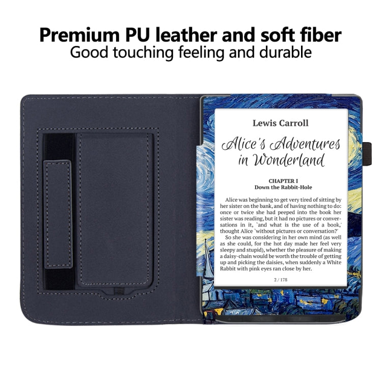 For Pocketbook Verse / Verse Pro Painted Calfskin Smart Leather Tablet Case(Starry Sky) - free shipping - PMC TechLife - Order now!