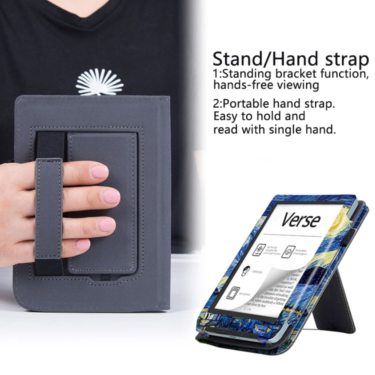 For Pocketbook Verse / Verse Pro Painted Calfskin Smart Leather Tablet Case(Starry Sky) - free shipping - PMC TechLife - Order now!