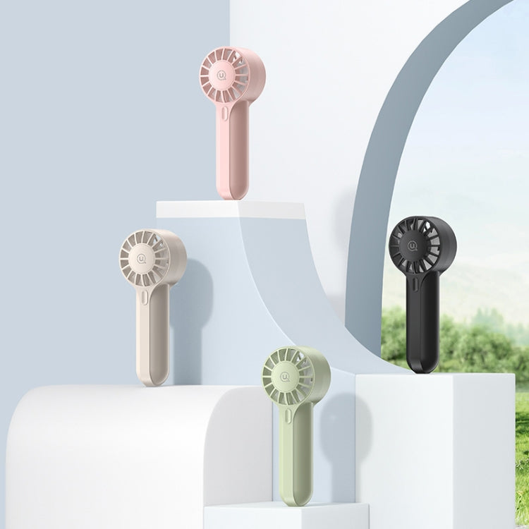 USAMS ZB288 Portable Type-C Rechargeable High Speed Handheld Mini Fan(Beige) - Electric Fans by USAMS | Online Shopping South Africa | PMC TechLife | Buy Now Pay Later Mobicred
