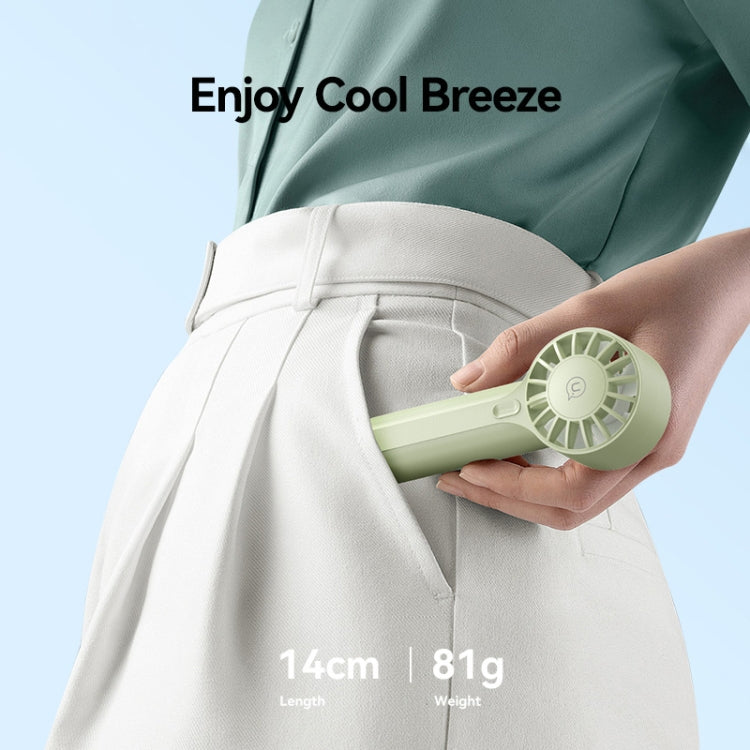 USAMS ZB288 Portable Type-C Rechargeable High Speed Handheld Mini Fan(Green) - Electric Fans by USAMS | Online Shopping South Africa | PMC TechLife | Buy Now Pay Later Mobicred