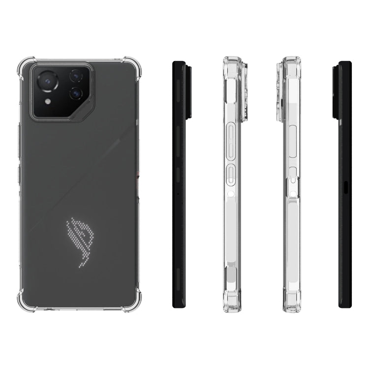 For Asus ROG Phone 8 Shockproof Non-slip Thickening TPU Phone Case(Transparent) - ASUS Cases by PMC TechLife | Online Shopping South Africa | PMC TechLife