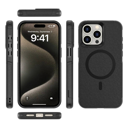 For iPhone 15 Pro RedPepper Armor Magsafe PC Hybrid TPU Phone Case(Black) - iPhone 15 Pro Cases by RedPepper | Online Shopping South Africa | PMC Jewellery | Buy Now Pay Later Mobicred