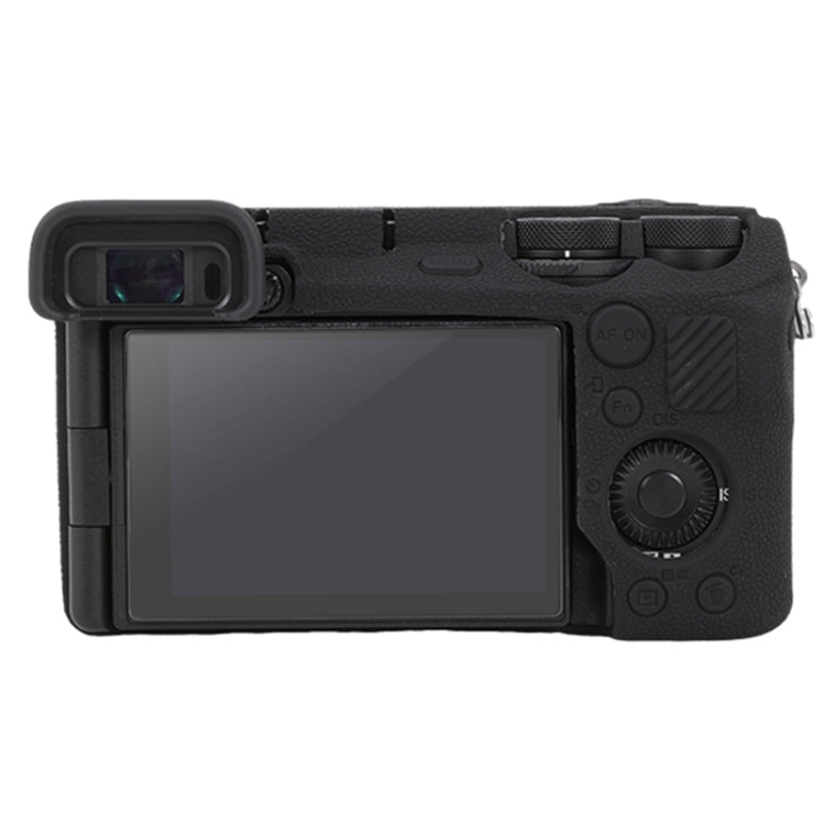 For Sony ILCE-6700 / A6700 Litchi Texture Soft Silicone Protective Case(Black) - Protective Case by PMC TechLife | Online Shopping South Africa | PMC TechLife | Buy Now Pay Later Mobicred