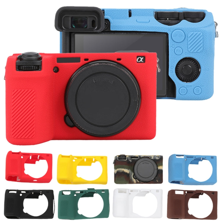 For Sony ILCE-6700 / A6700 Litchi Texture Soft Silicone Protective Case(Coffee) - free shipping - PMC TechLife - Order now!