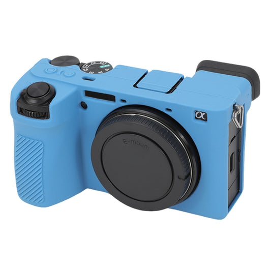 For Sony ILCE-6700 / A6700 Glossy Soft Silicone Protective Case(Blue) - Protective Case by PMC Jewellery | Online Shopping South Africa | PMC Jewellery | Buy Now Pay Later Mobicred