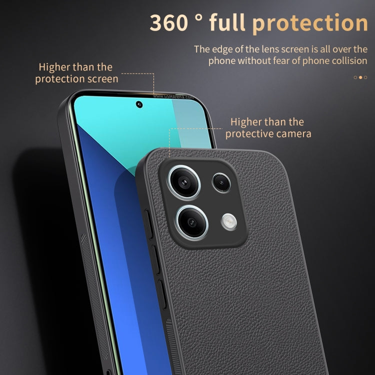 For Redmi Note 13 4G HUIYI Leather Magnetic Phone Case(Black) - Xiaomi Cases by PMC TechLife | Online Shopping South Africa | PMC TechLife | Buy Now Pay Later Mobicred