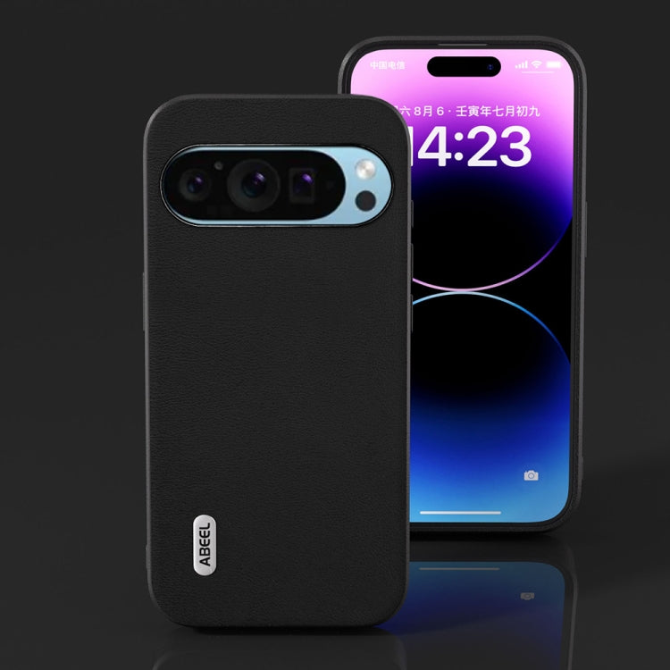 For Google Pixel 9 ABEEL Arashi Texture PU Phone Case(Black) - Google Cases by PMC TechLife | Online Shopping South Africa | PMC TechLife | Buy Now Pay Later Mobicred
