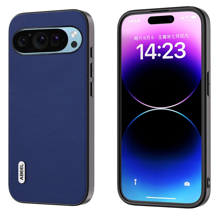 For Google Pixel 9 ABEEL Arashi Texture PU Phone Case(Deep Sea) - Google Cases by PMC TechLife | Online Shopping South Africa | PMC TechLife | Buy Now Pay Later Mobicred